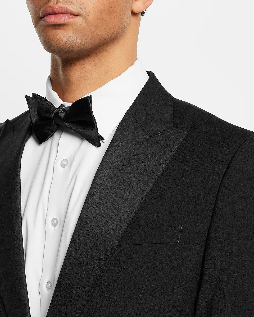 Mens Premium Black Tuxedo Suit