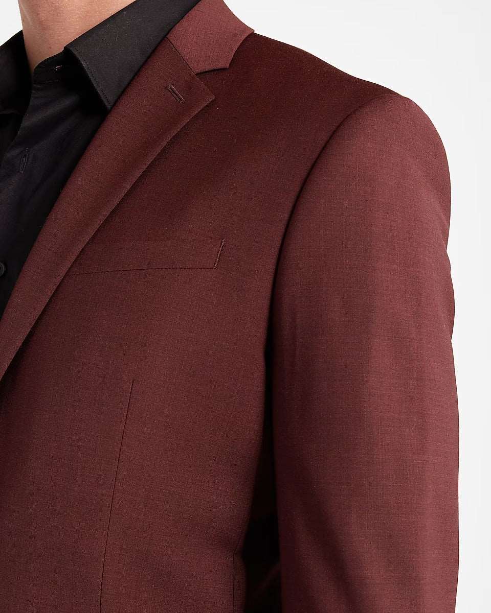 Mens Iconic Maroon Tuxedo Suit