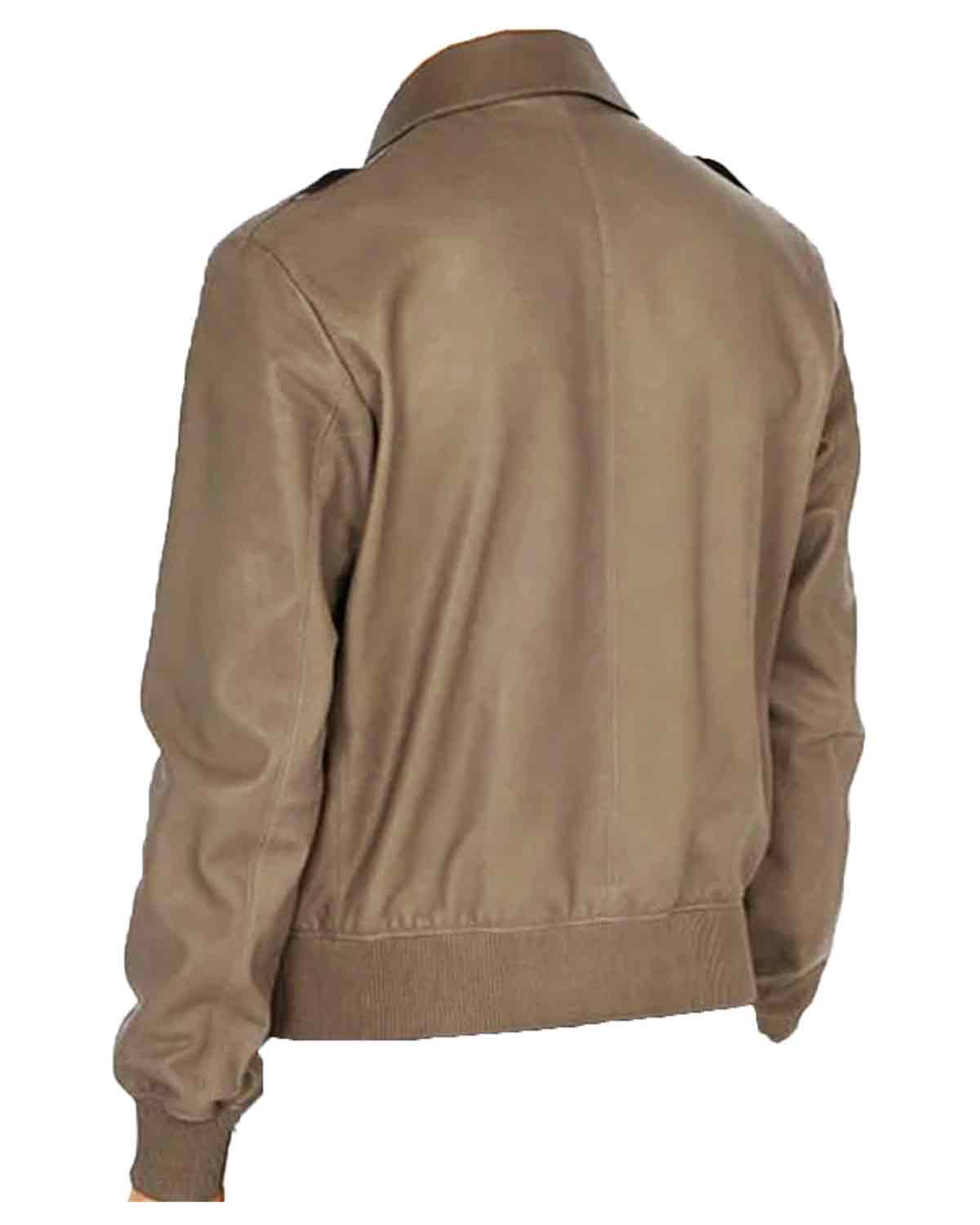 Men's Brown Aviator Bomber Jacket