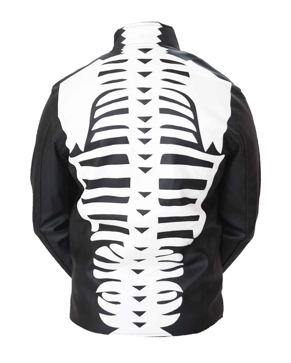 Men's Skeleton Leather Jacket