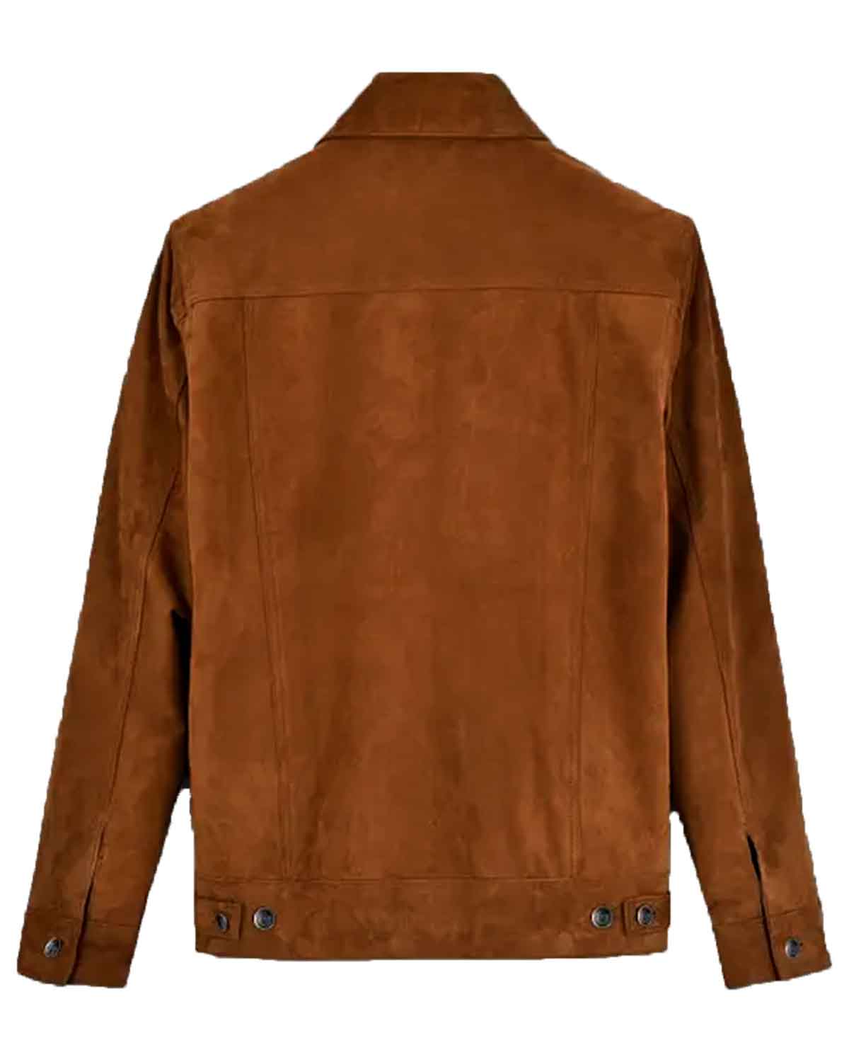 Men’s Brown Suede Leather Jacket