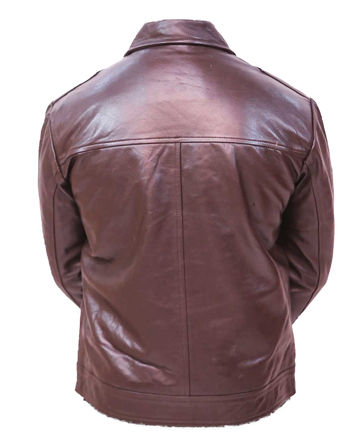 Men's Vintage Brown Leather Jacket