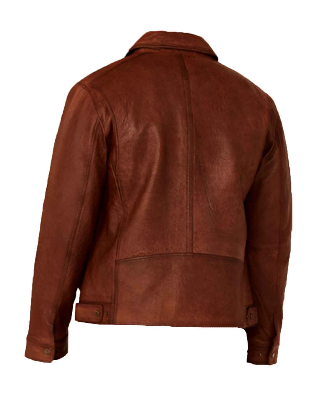 Men’s Rugged Lamb Western Leather Jacket