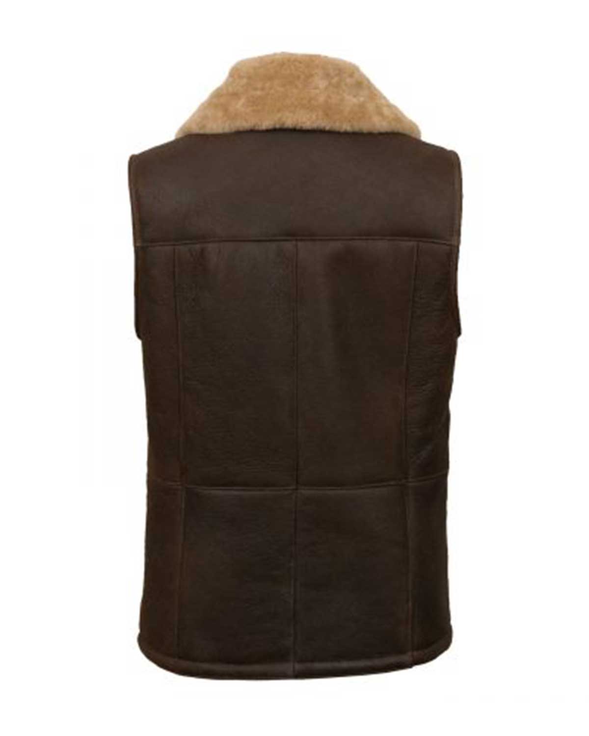 Women’s Brown Sheepskin Gilet