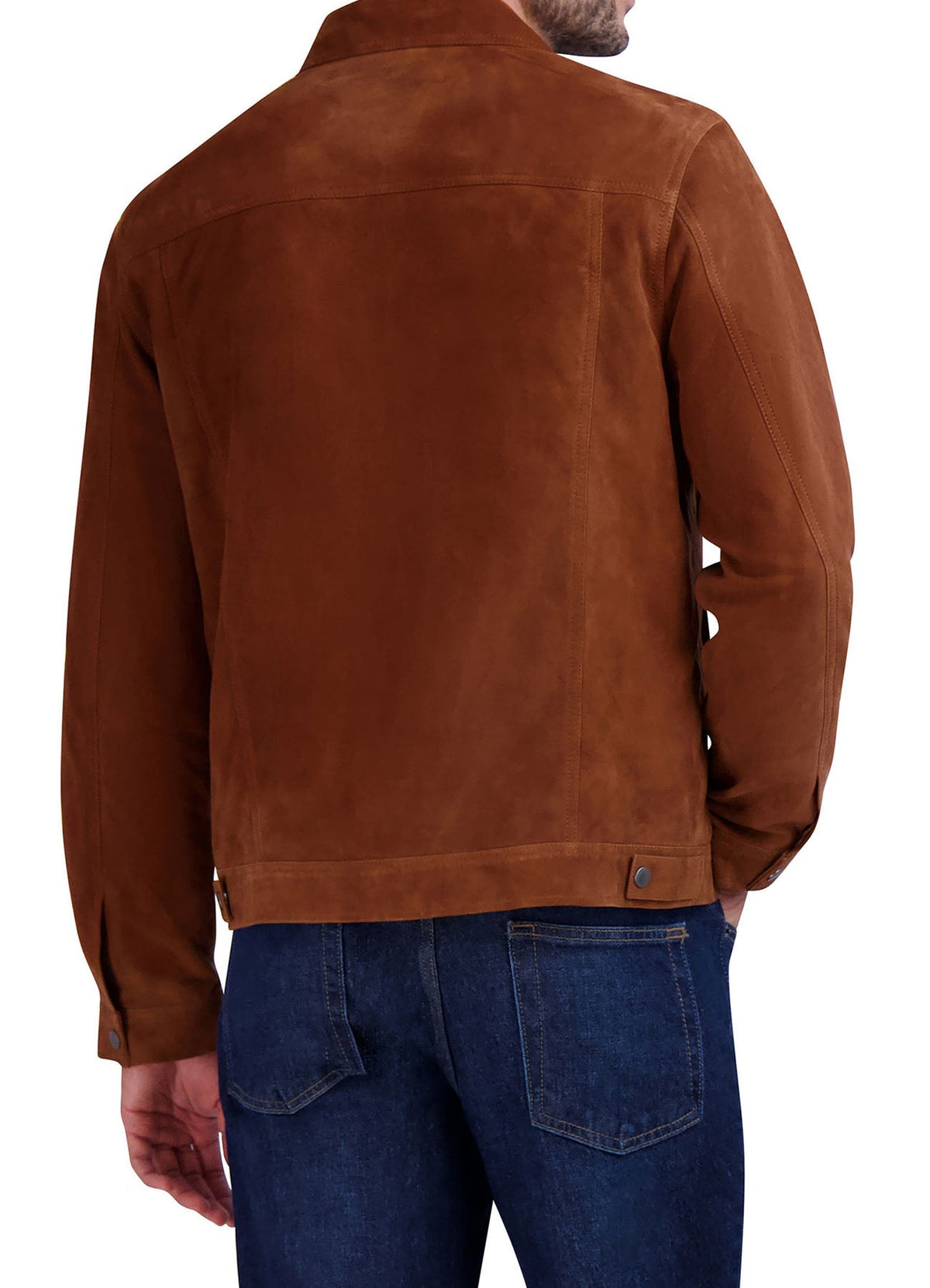 Mens Classic Brown Suede Leather Jacket