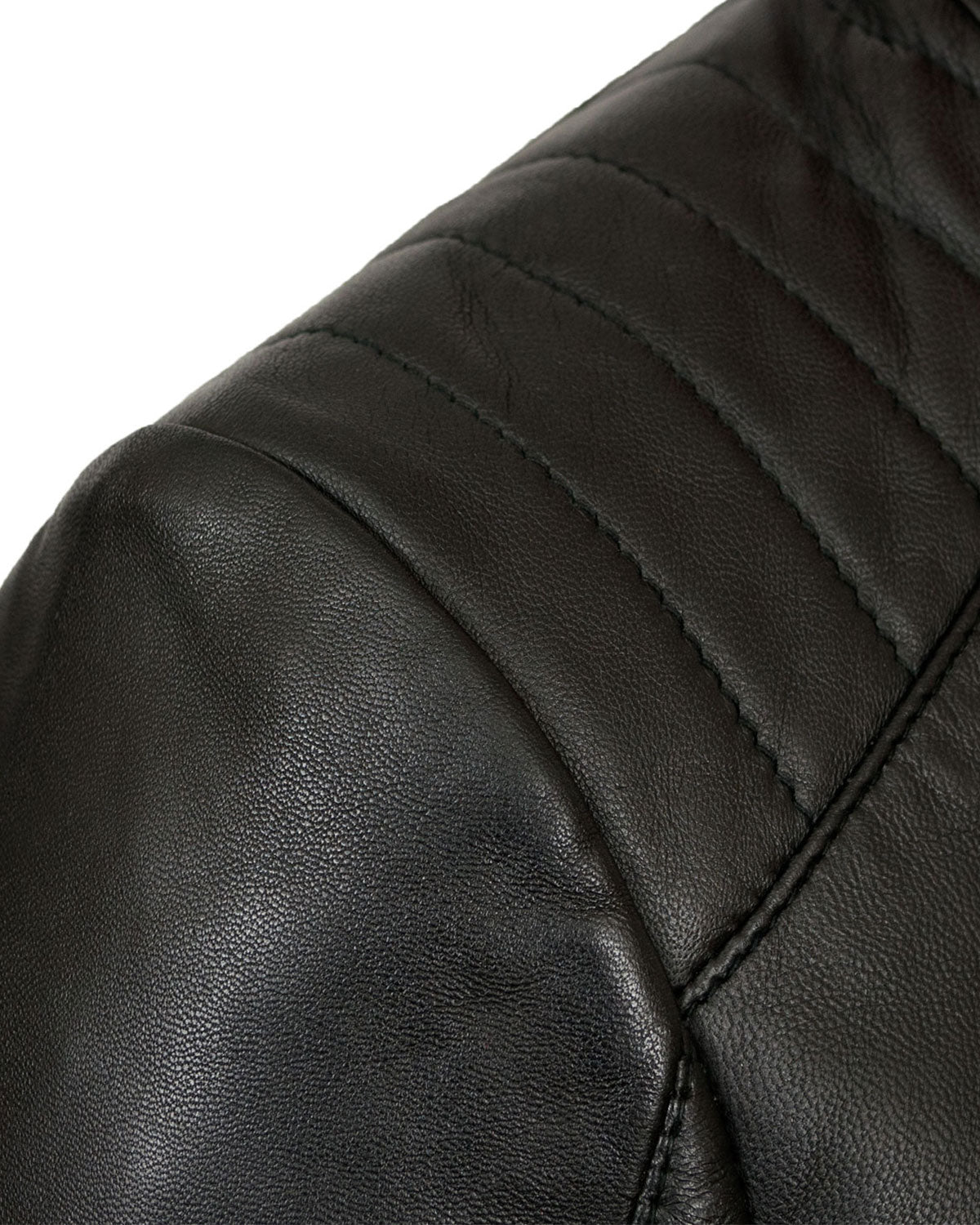 Womens Black Leather Biker Jacket