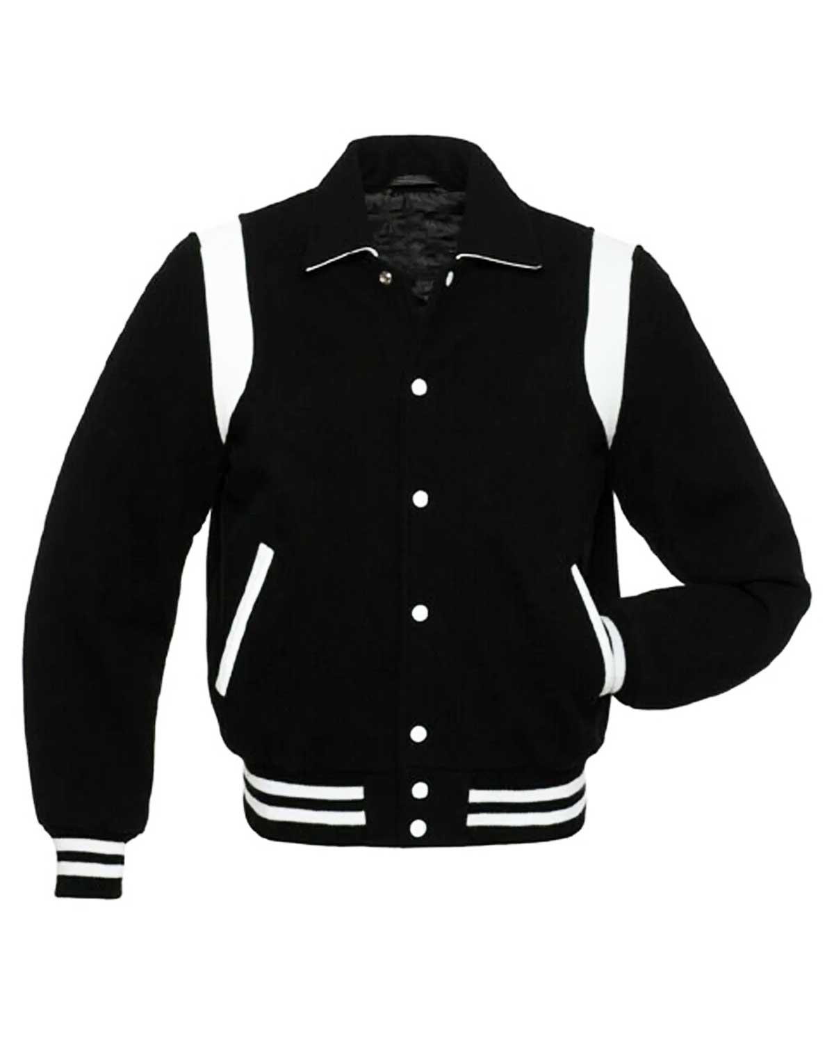 Byron Collar Varsity Letterman Jacket