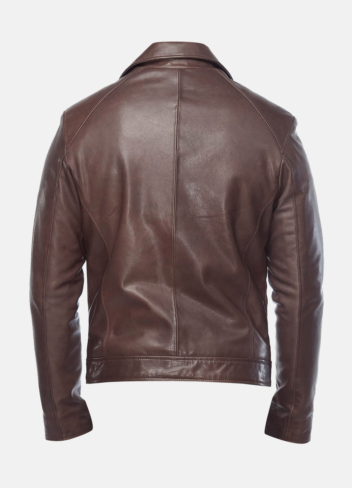 Mens Choco Brown Motorcycle Leather Jacket