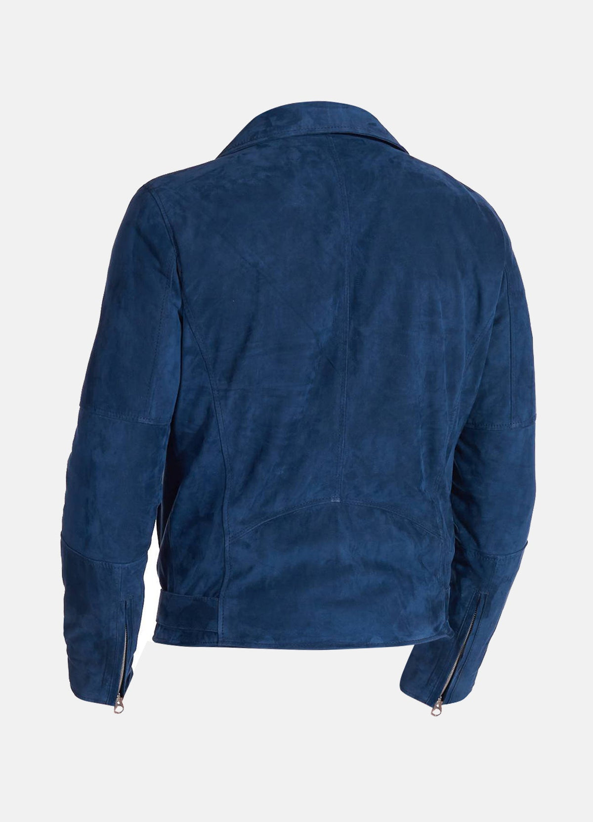 Mens Iconic Blue Suede Leather Jacket