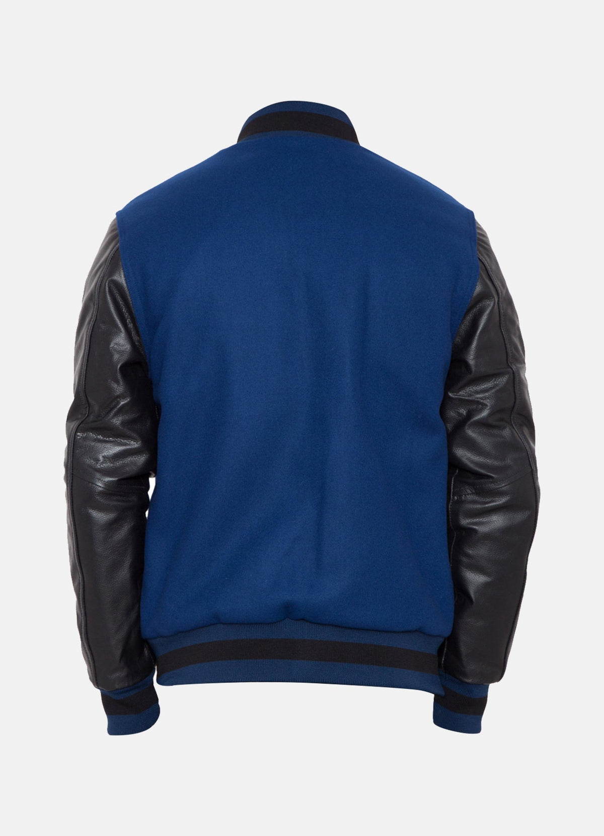 Mens Blue and Black Varsity Jacket