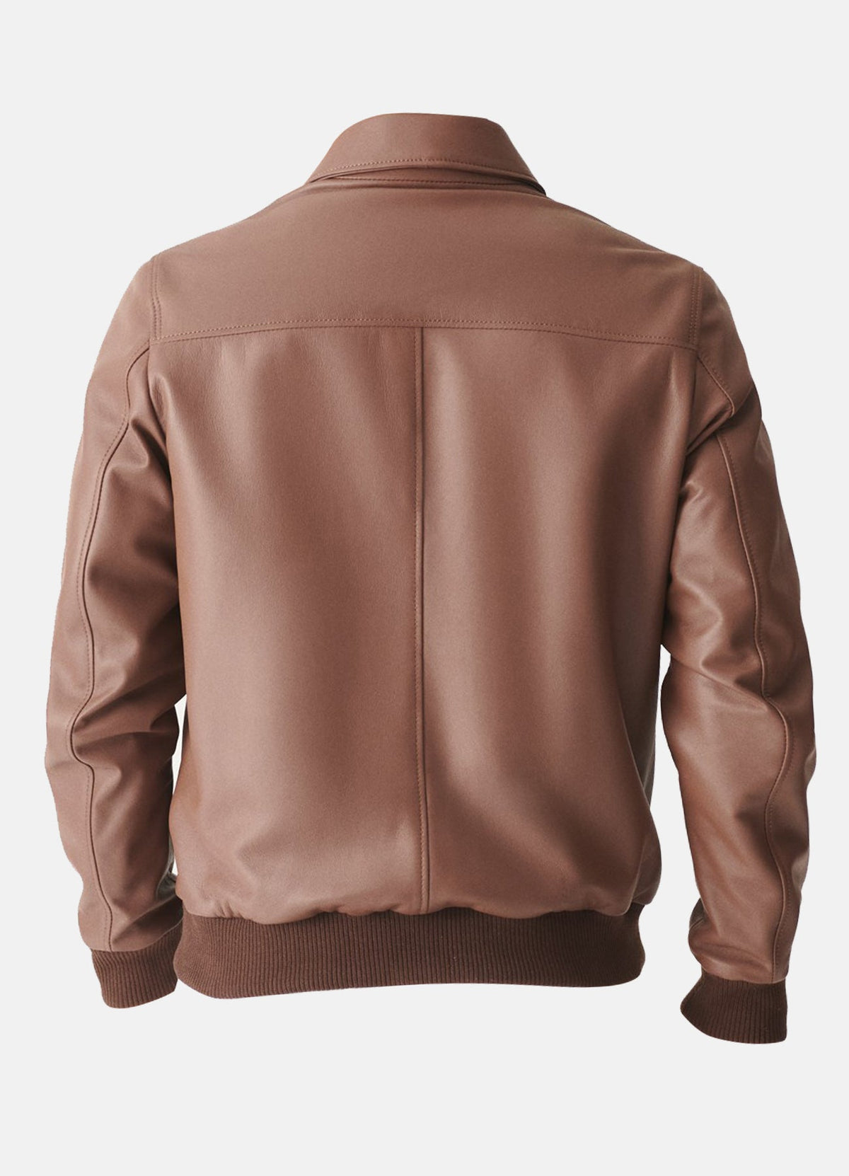 Mens Tan Four Pocket Style Leather Jacket