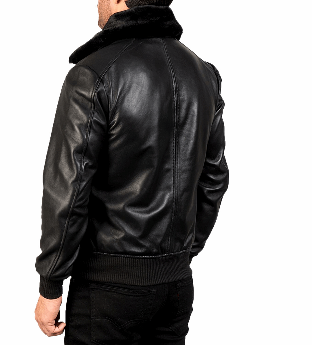 Men's G-1 Bomber Real Sheepskin Leather Jacket