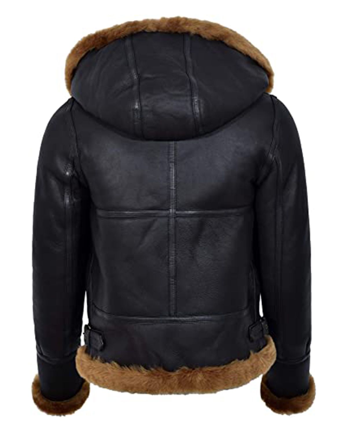 Women's Black Hooded B3 Flying Jacket