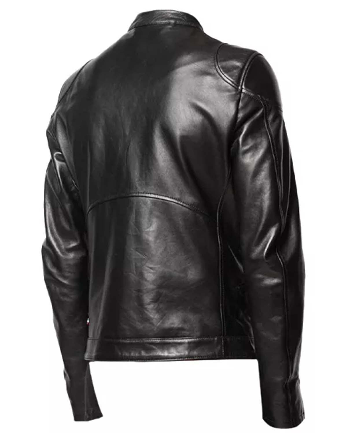 Mens Black Moto Leather Jacket