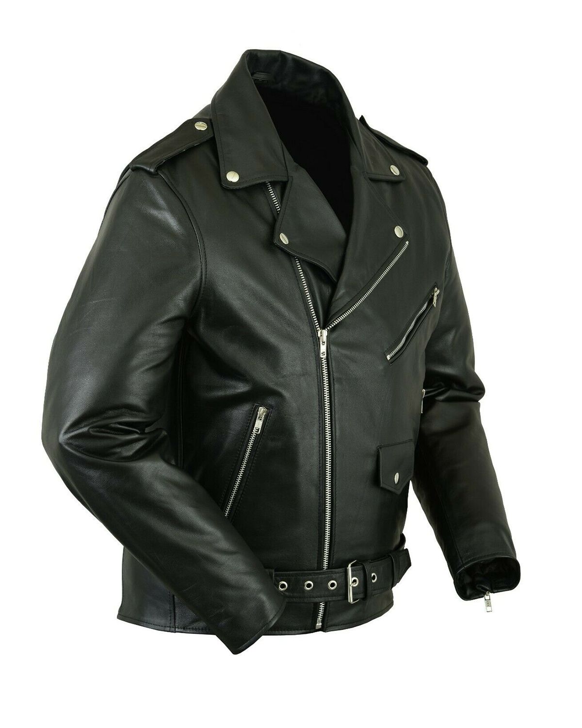 Men's Black Brando Biker Jacket