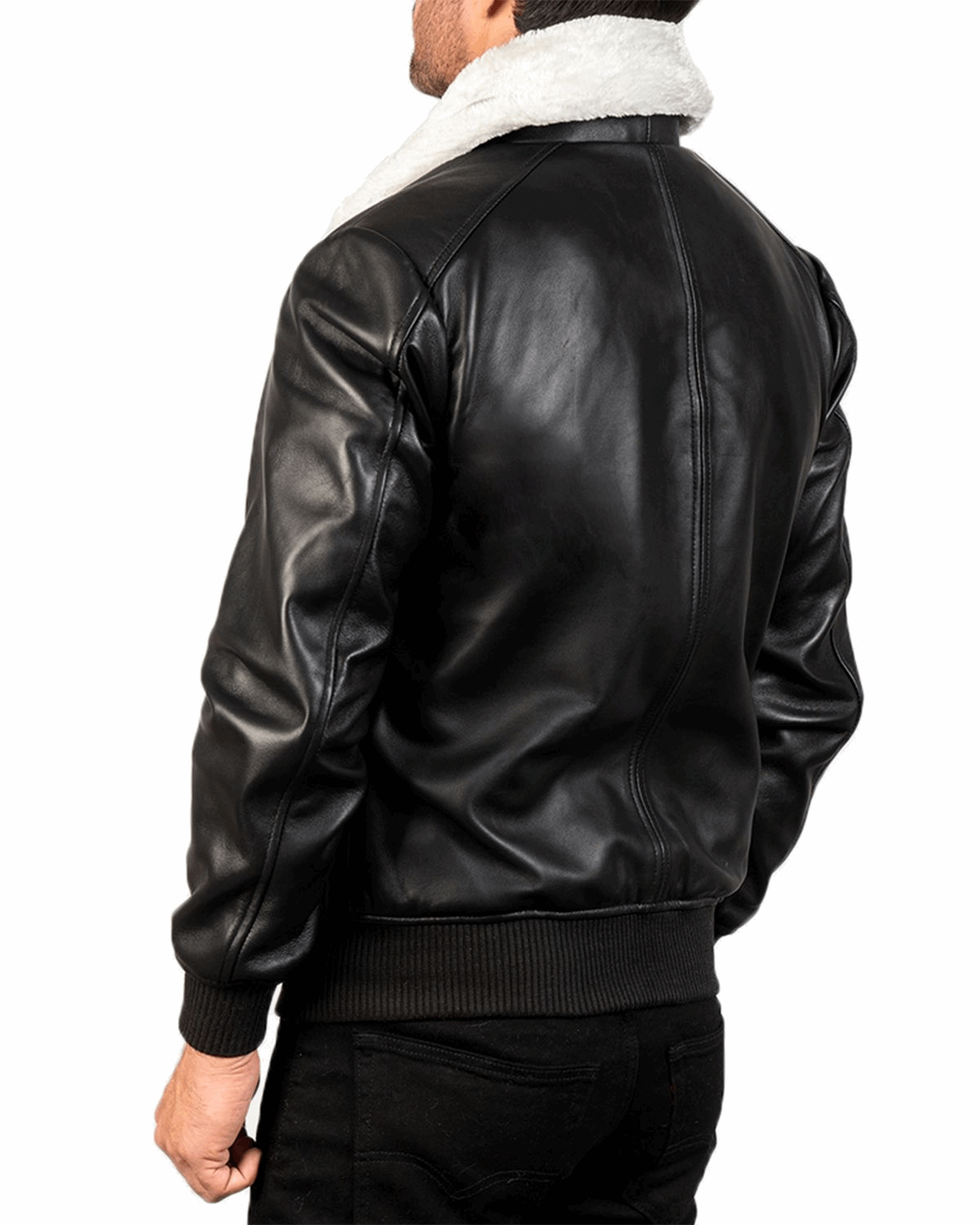 Men's G-1 Bomber Real Sheepskin Leather Jacket