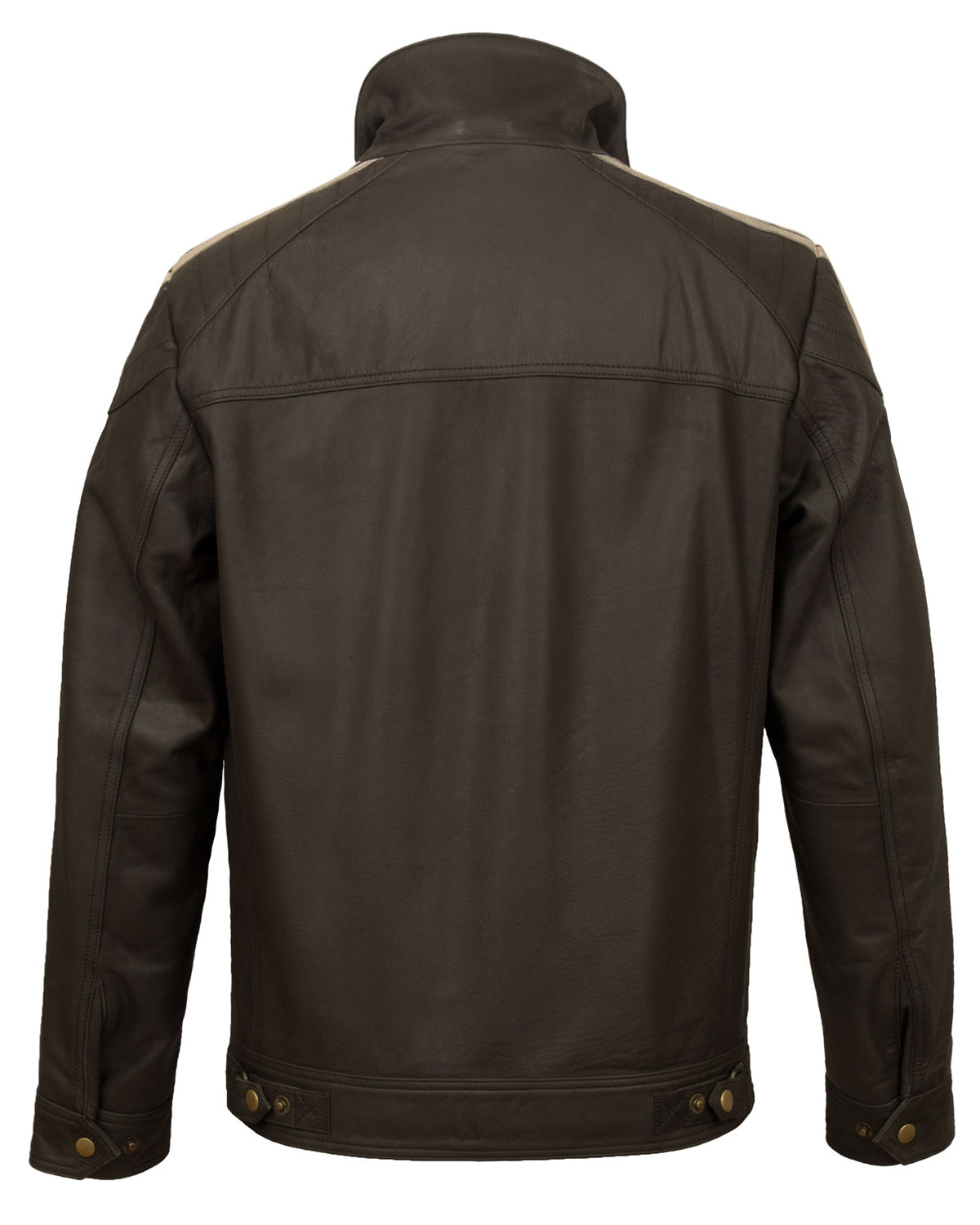 Mens Brown Biker Leather Jacket