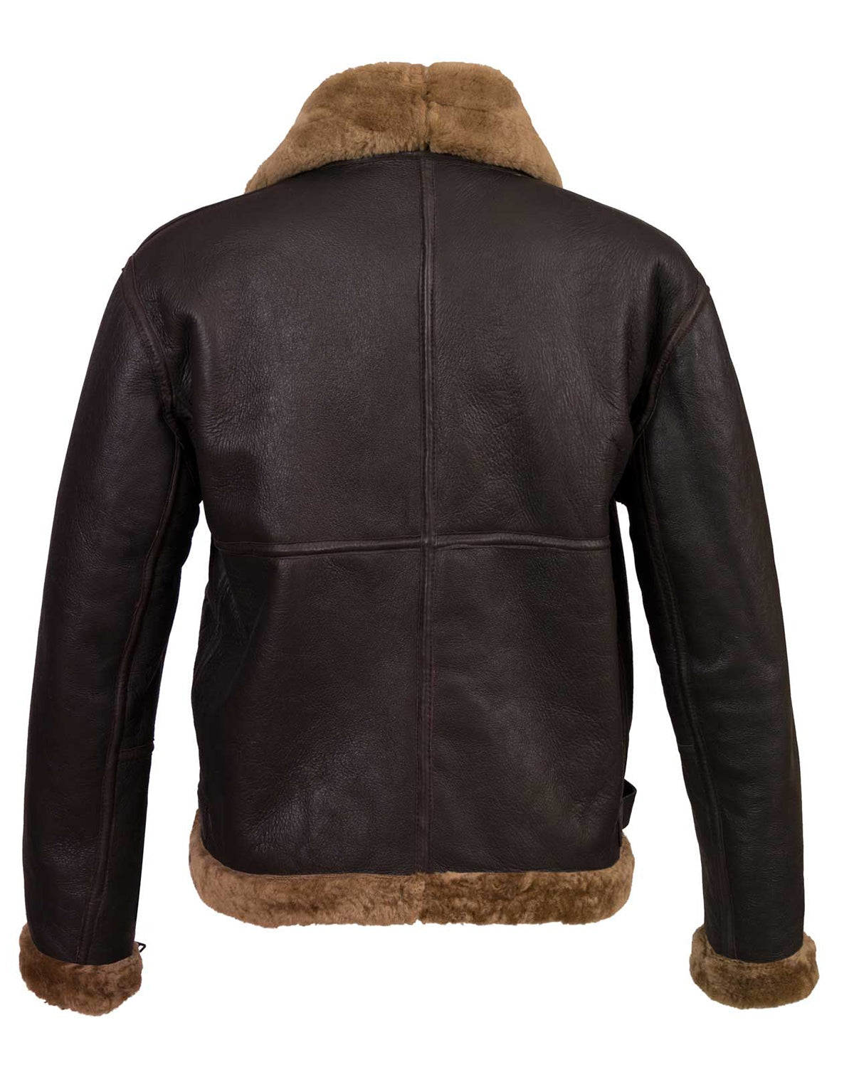 Mens Bomber Brown Sheepskin Flying Jacket