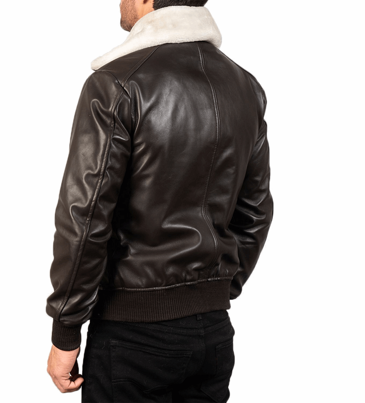 Men's G-1 Bomber Real Sheepskin Leather Jacket