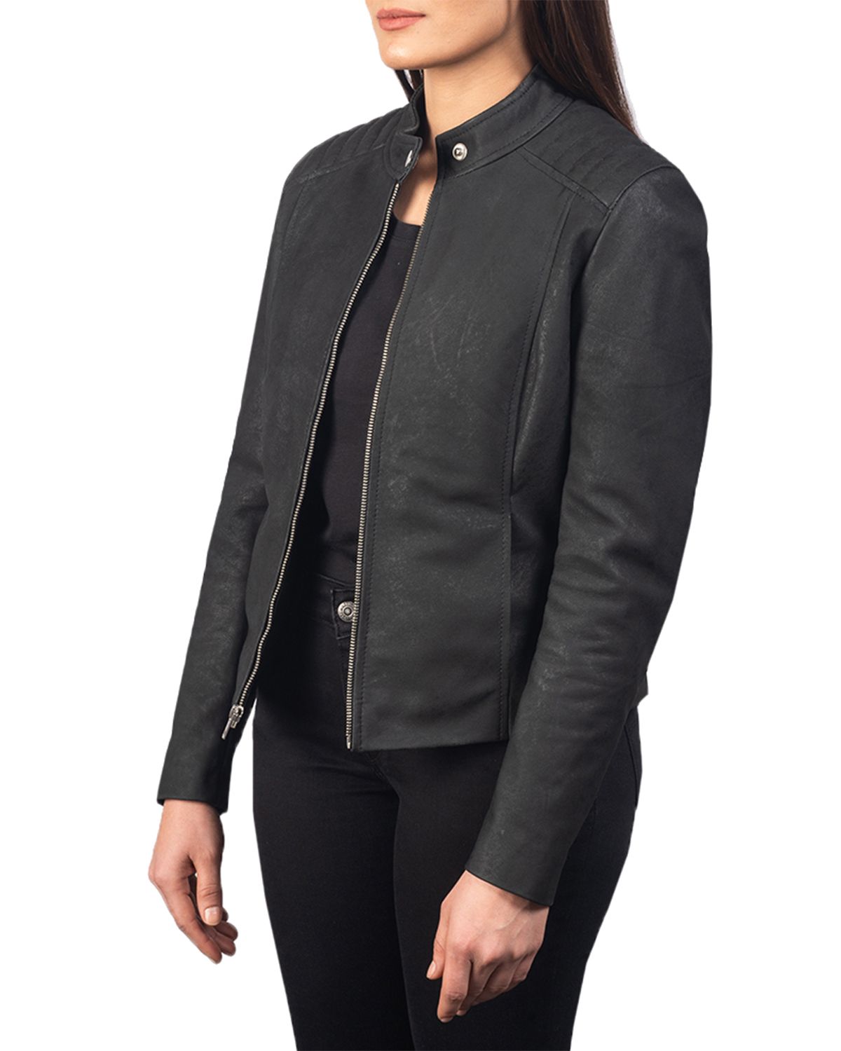 Women's Slim Fit Biker Jacket