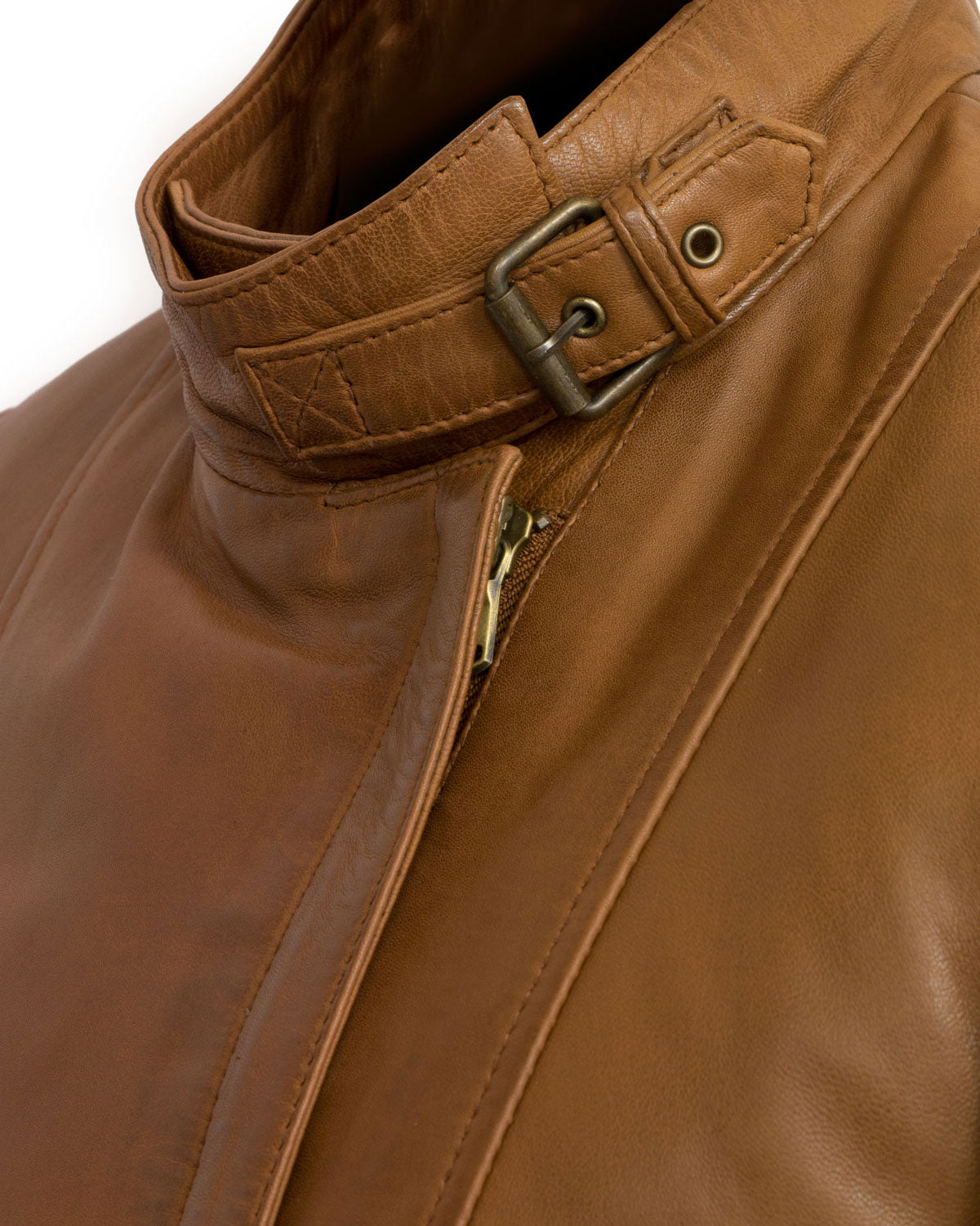 Women’s Tan Leather Jacket