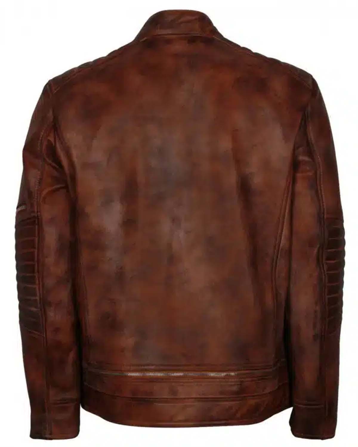 Brown Distressed Iconic Vintage Leather Jacket