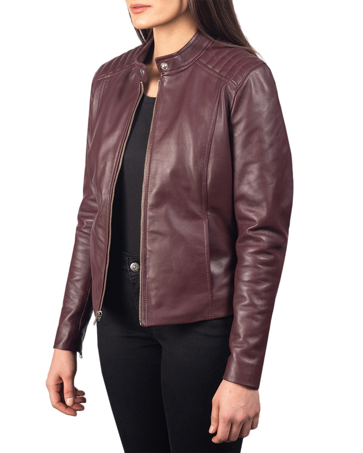 Women's Slim Fit Biker Jacket