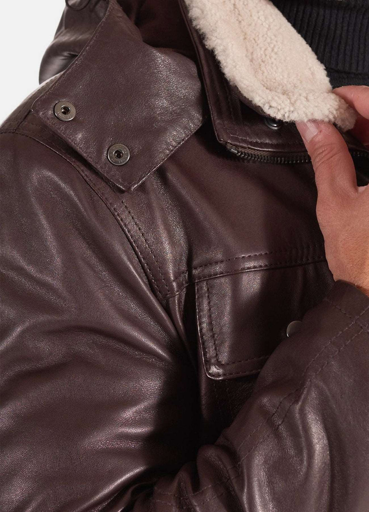 Mens Dark Brown Vintage Leather Coat